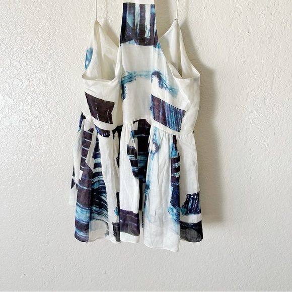 Tibi Pleated Camisole Peplum Racerback Blouse size 2 - Picture 12 of 14